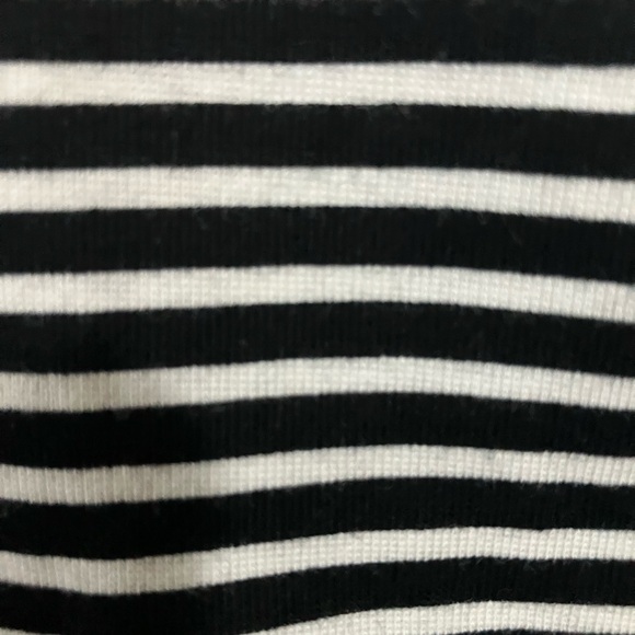 Croft & Barrow Classic Long Sleeve T-Shirt for Women Sz XL black & white stripes - Picture 7 of 7